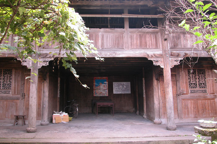 View of main room and garden