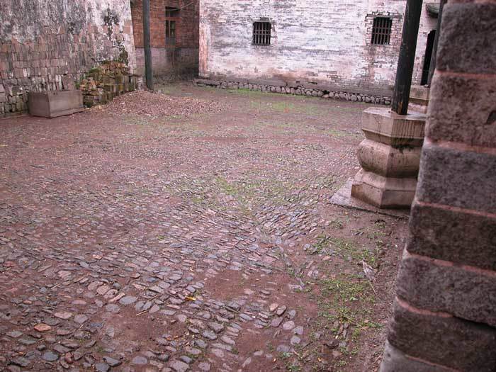 Mosaic floor of the entryway
