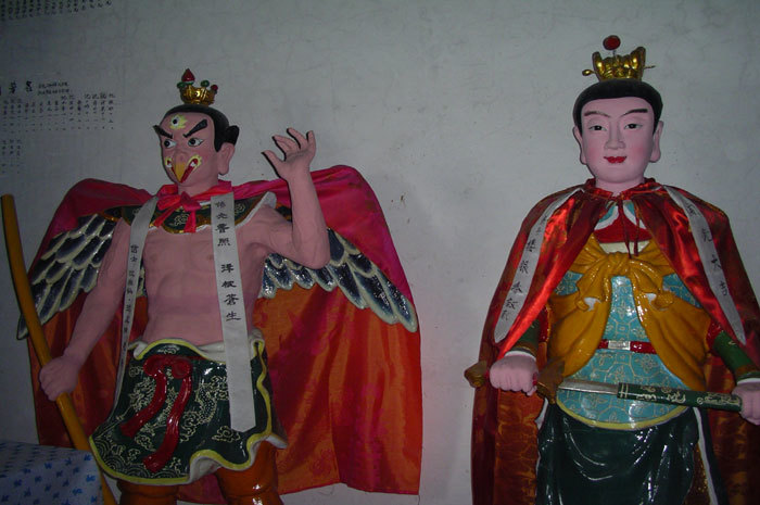 Gods against the left wall