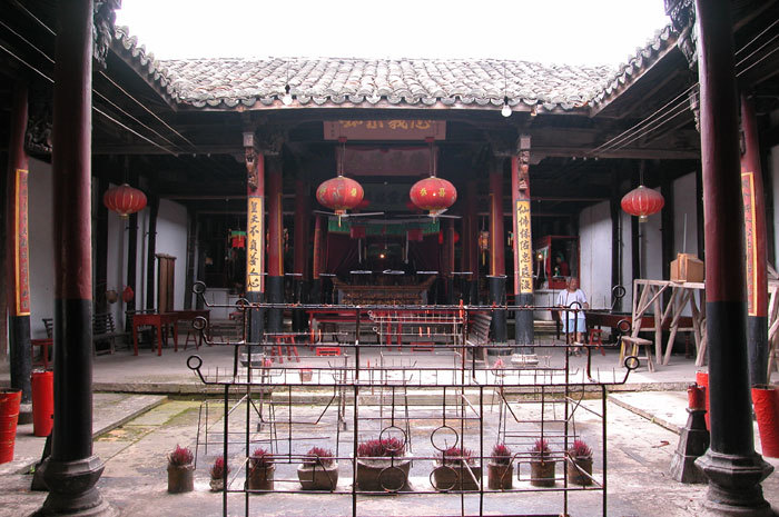 long shot of altar from front entrance