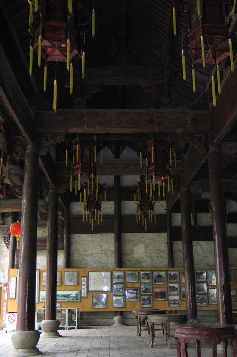 Left side view of the hall