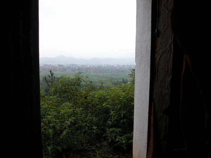 View of the village from the temple