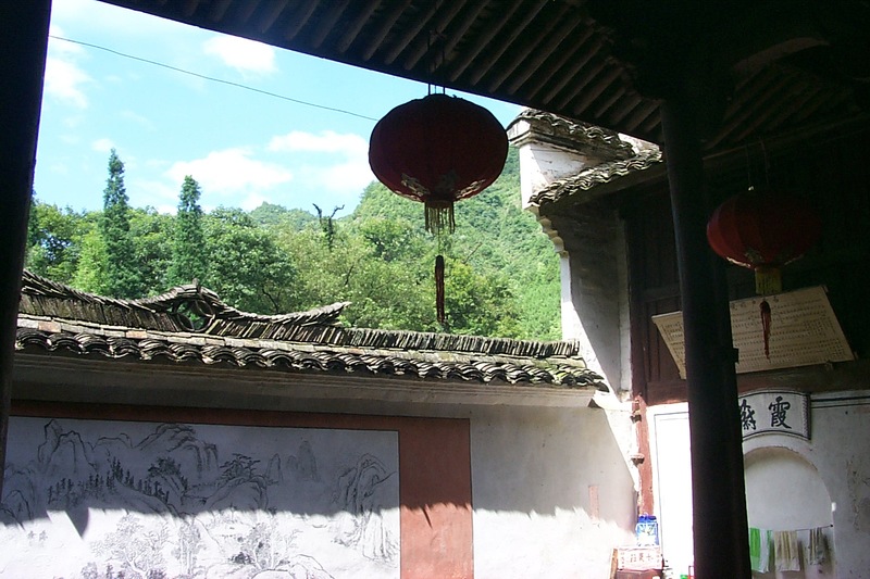 Looking out from the court