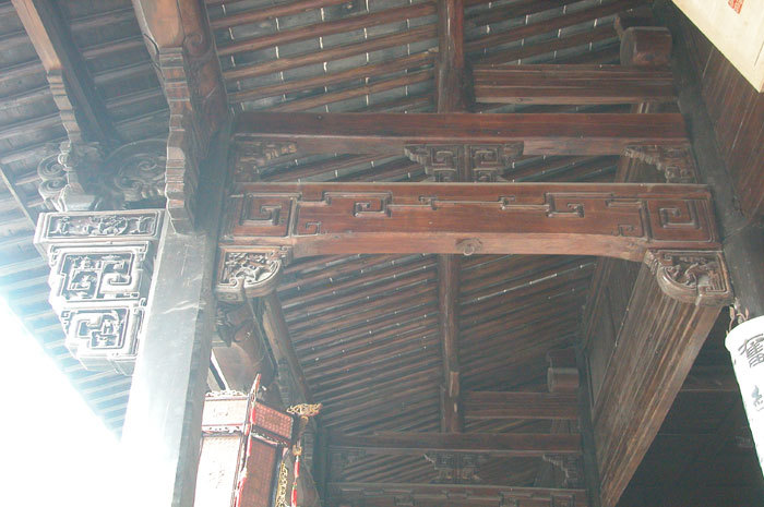 Beam structure of the upper hall Beam structure of the upper hall
