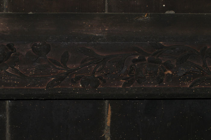 altar table with inscriptions, back courtyard-3