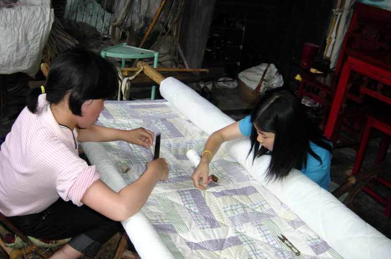 Villagers quilting-1 Villagers quilting-1