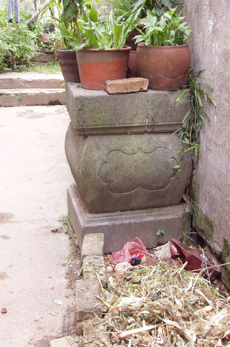 pillar base in wall of primary school 1 pillar base in wall of primary school 1