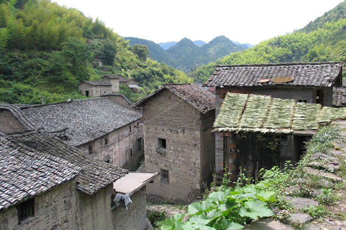 mountains and rooftops