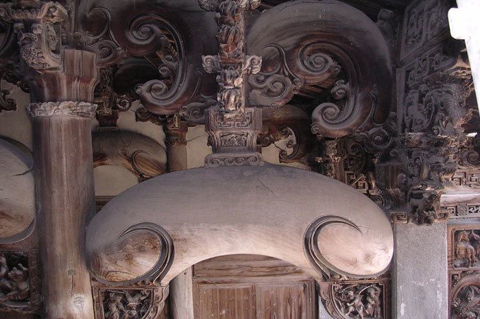 lower beam in front hall