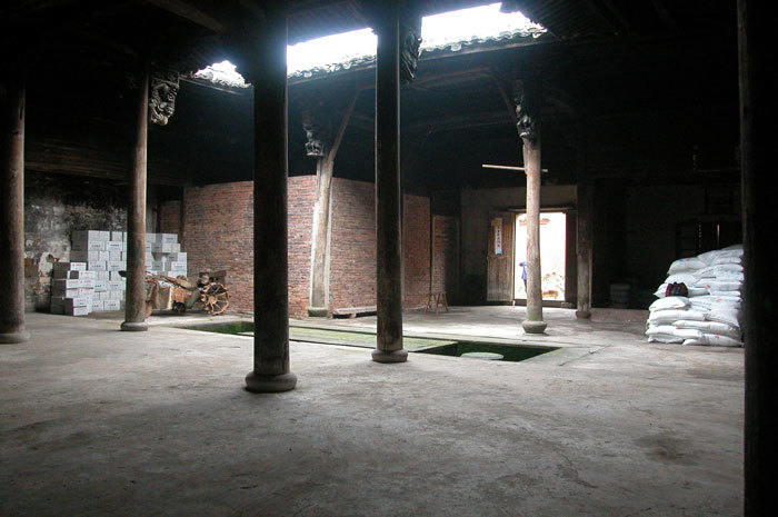 Looking back to the entrance