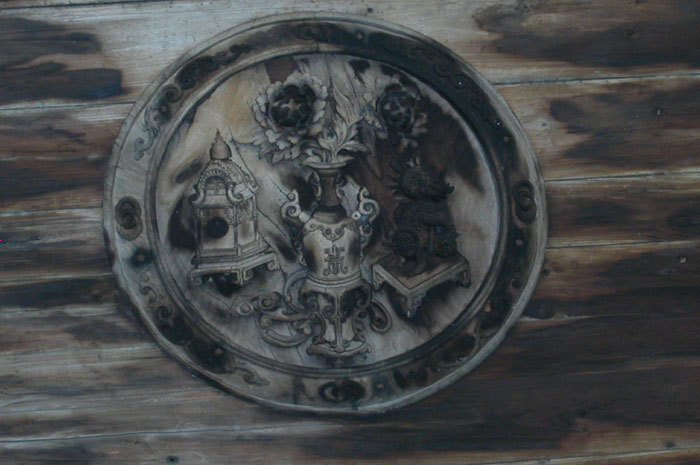 Carving on the ceiling Carving on the ceiling