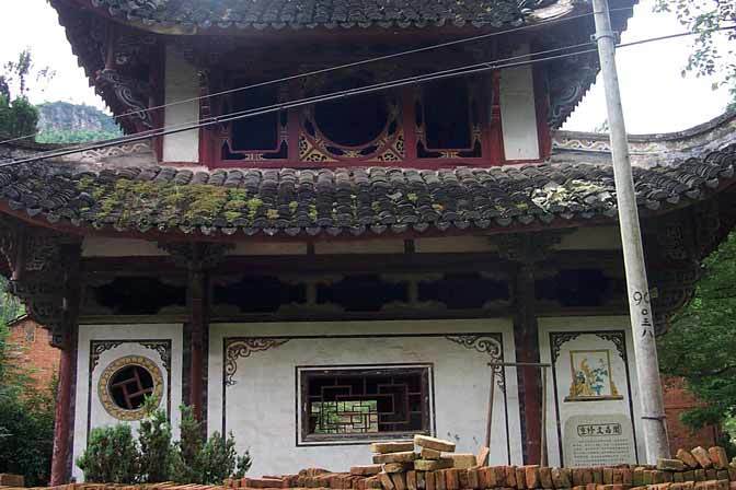 Side view of the temple