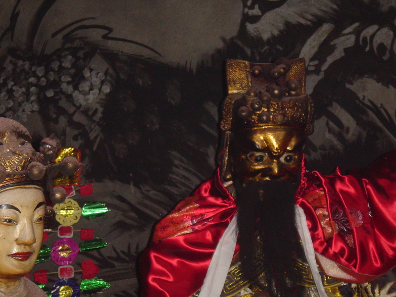 Deity on the right-hand side of the hall