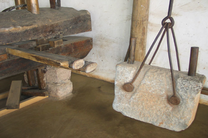 Close up of seed toasting pans Close up of seed toasting pans