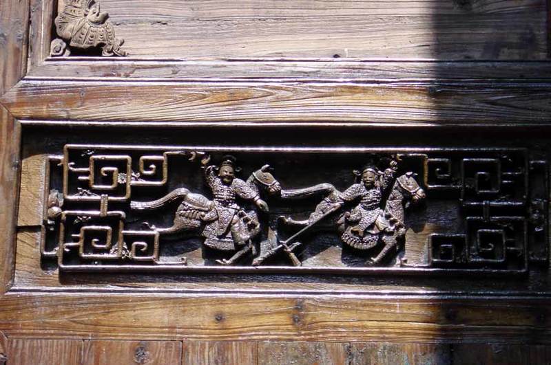 Carvings on a door panel1 Carvings on a door panel1