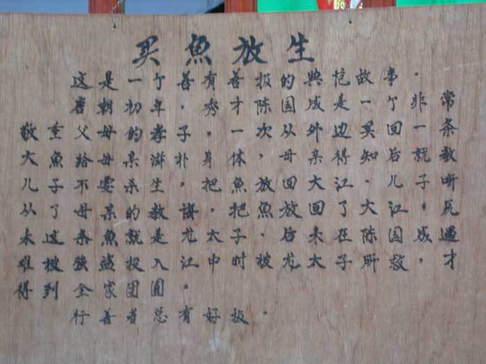 Scene of legend-Buying Fish and Releasing Them to Live1 Scene of legend-Buying Fish and Releasing Them to Live1