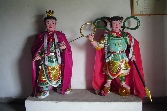 Gods against the right wall