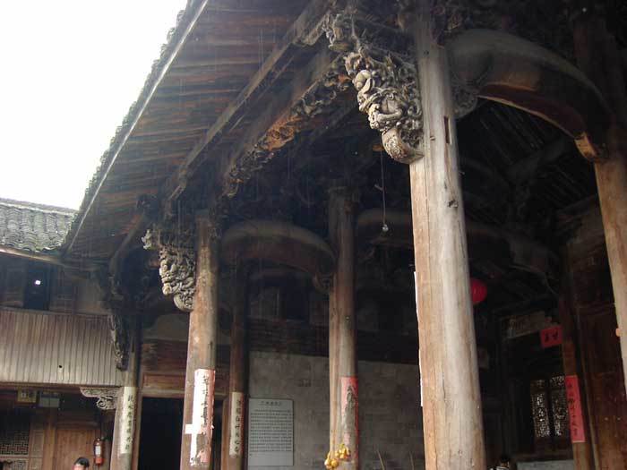 Left-hand side view of the hall