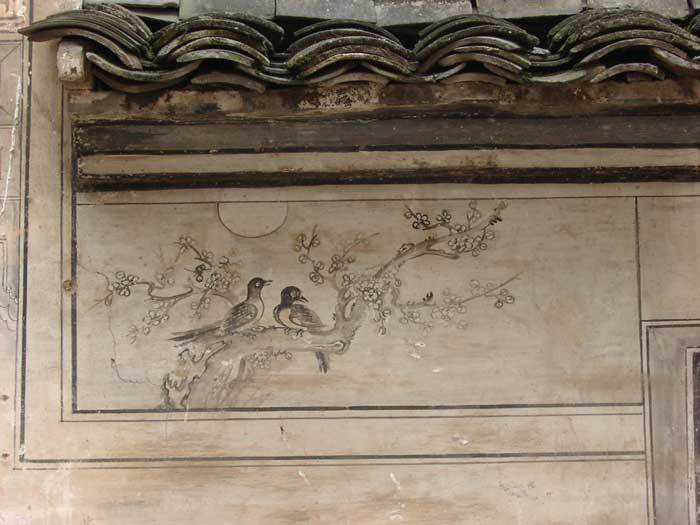 Painting on the back wall.birds2