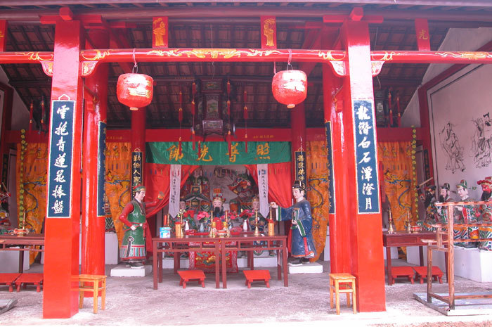 Interior view of the temple