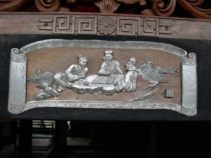 Carved decorations on the front side of the stage, the right part2 Carved decorations on the front side of the stage, the right part2