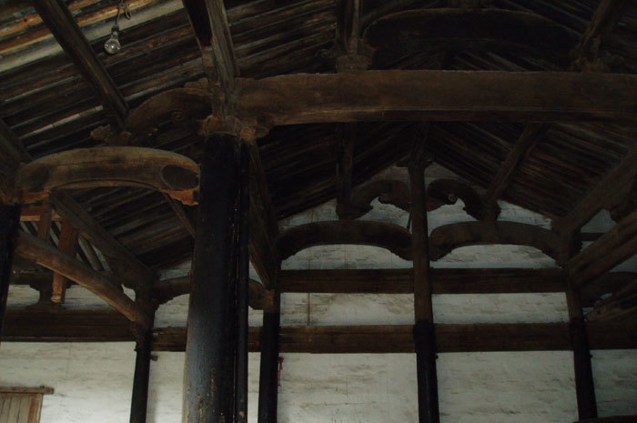 Beam structure of the hall Beam structure of the hall