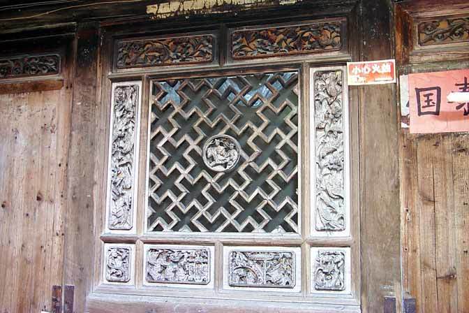 Left-hand side window of the eastern wing