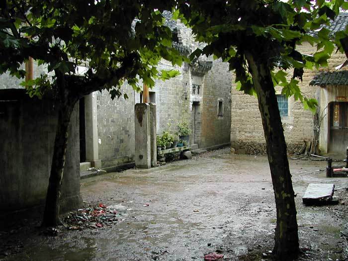 Southwest corner of the entrance courtyard Southwest corner of the entrance courtyard