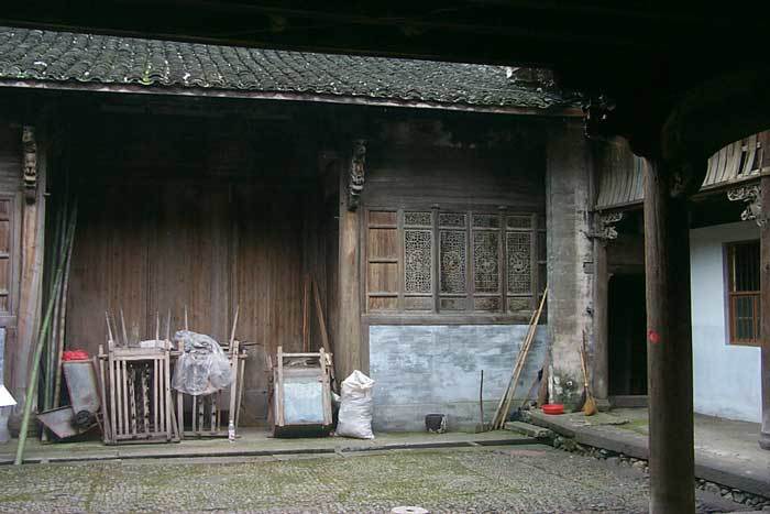 Overview of the courtyard from the hall