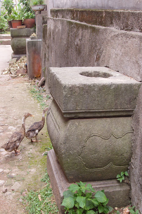 pillar base in wall of primary school 2 pillar base in wall of primary school 2