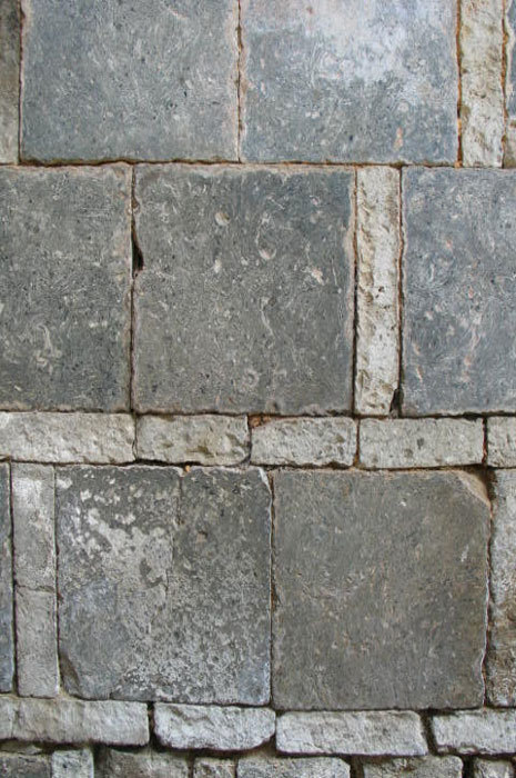 Original floor tiles used as wall Original floor tiles used as wall