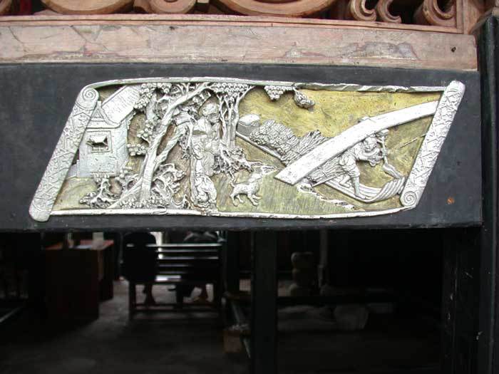 Carved decorations on the front side of the stage, the middle part5 Carved decorations on the front side of the stage, the middle part5