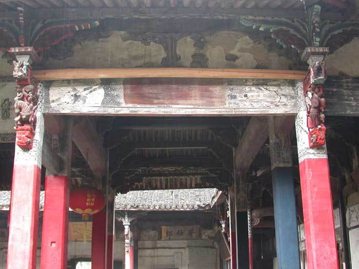 Beam structure of the left-hand side, looking south