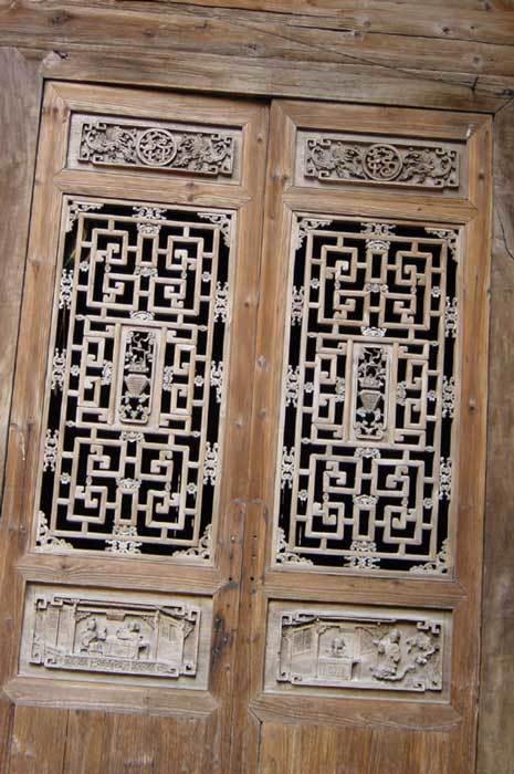 Room on the southeastern corner.doors of the room