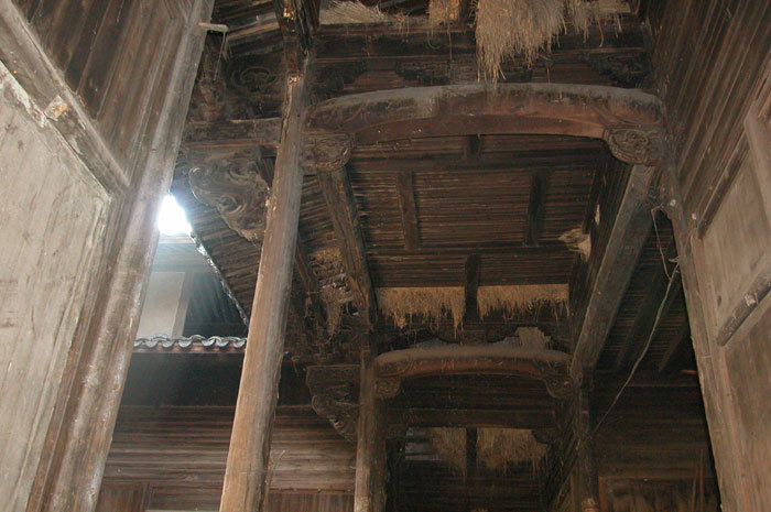 Beam structure of the hall Beam structure of the hall
