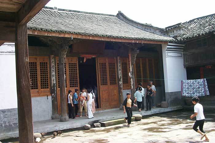 Facing the northeastern corner