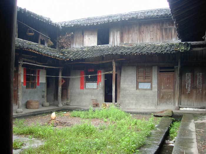 Northeastern corner of the courtyard