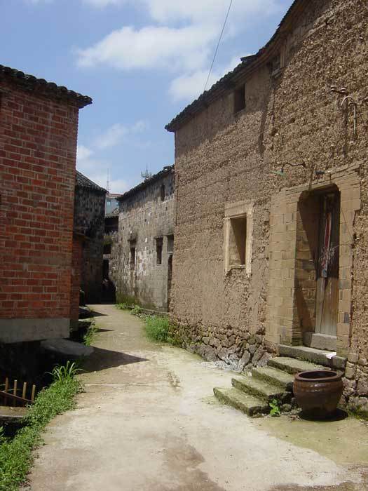 Buildings of different materials