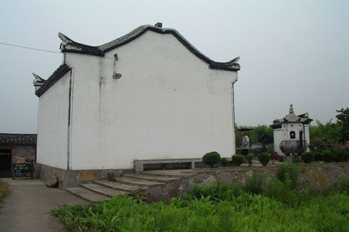 Side view of the temple