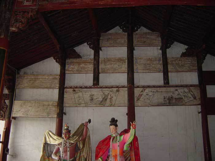 Overview of the paintings on the western wall Overview of the paintings on the western wall