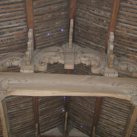 Beam structure of the main hall