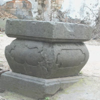 large stone pillar base