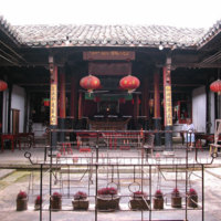 long shot of altar from front entrance