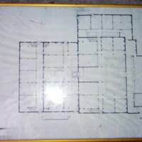 Blueprint of the hall, the first floor