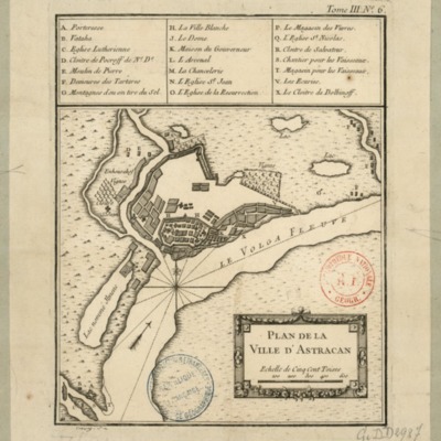 Plan de la Ville d'Astracan