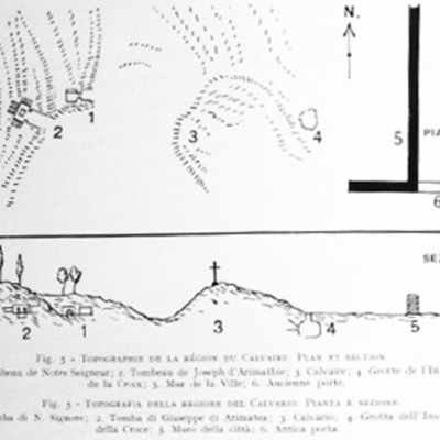 Topographic Sketch of the Calvary Site