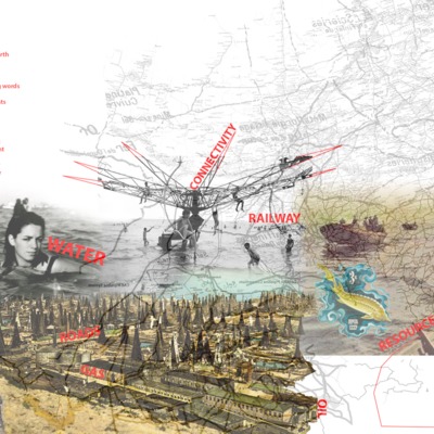 Collage of Caspian Sea