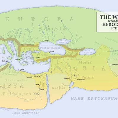Herodotus's map of the world