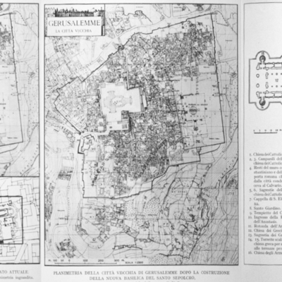 Plan of the new Church of the Holy Sepulchre