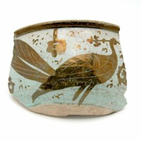 Luster bowl sherd with peacock